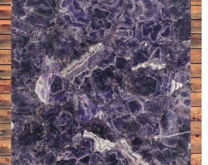 Amethyst Center Table Top, Natural Amethyst Stones Table Top / Counter Slabs ,Table Top Home Décor