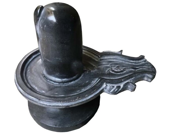 Black Marble Shiva Lingam: Natural Stone Spiritual Gift