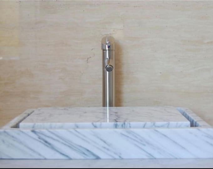 Carrara Marble Sink – Minimalist Marble Bathroom basin