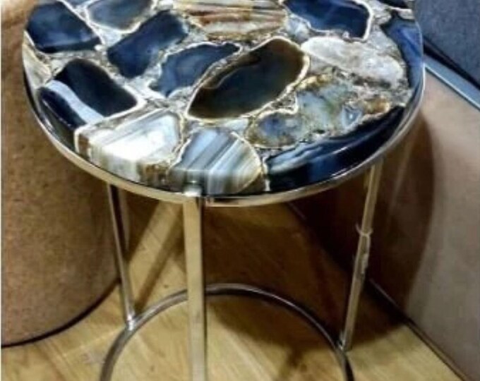 Agate Stones table top ,Coffee Table Top Home Decor Random Natural Agate