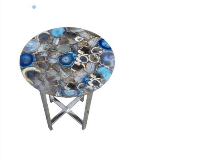 Agate Table Top Living Room Handmade Interiors Coffee Dining Side Table With Base Stand
