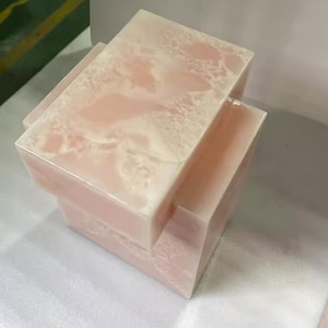 Real Pink Onyx Coffee & End Table, Onyx Bed side Table, Corner Table, Onyx Plinth , Onyx Cube