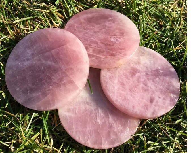 Handmade Rose Quartz Coasters Enhance Your Drinking Experience