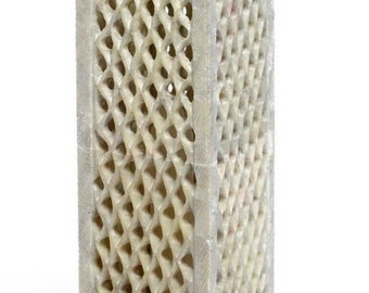 Handmade Soapstone Candle Holder & Lantern – Carved Stone Tealight Holder