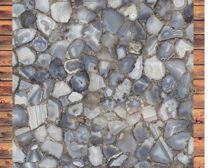 Grey Agate Coffee Center Table Top, Natural Agate Table Top , Agate counter Table Top Home Décor Interior