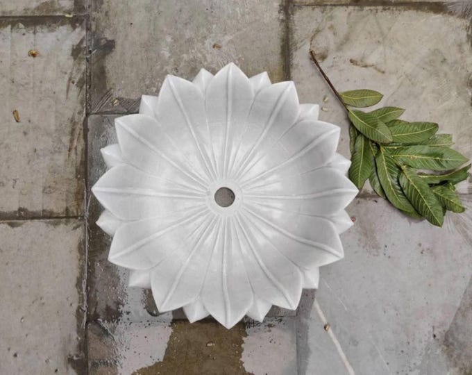 Handmade Marble Counter Basin: Stone Vanity Sink