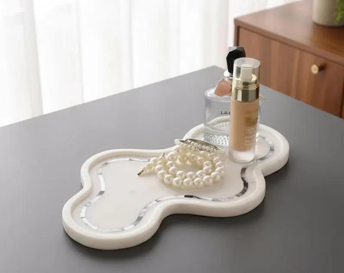 Handmade Stone Serving Tray | Decorative Appetizer & Table Centerpiece
