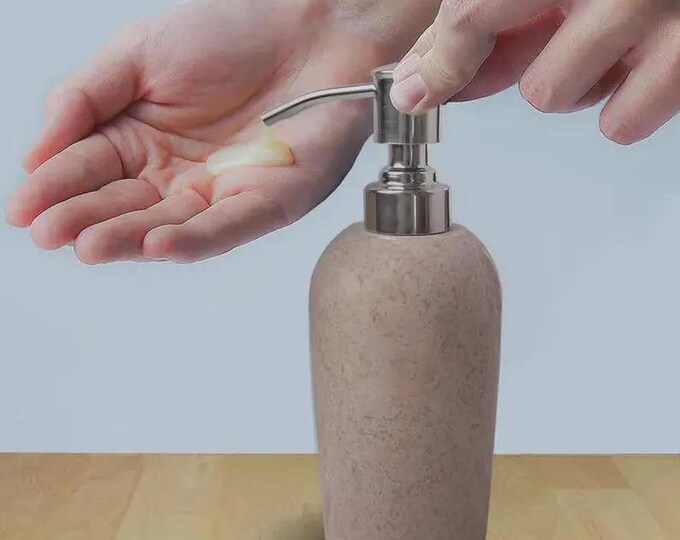 Travertine Stone Soap Dispenser | Modern Home Decor