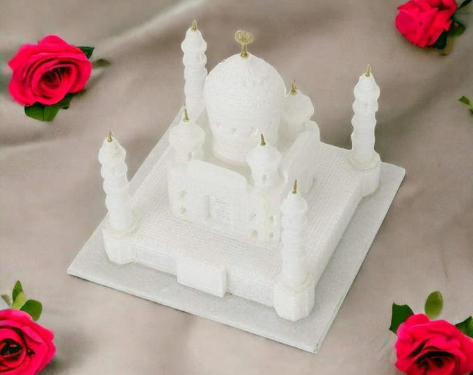 Taj Mahal Marble Replica | Handcrafted White Stone Sculpture