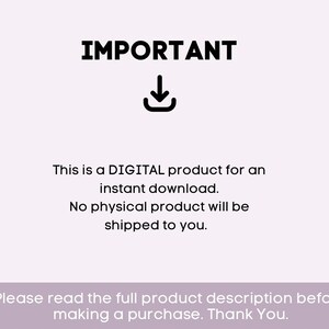 K&ouml;nnte beinhalten: Ein Hinweis auf einen digitalen Download mit dem Text "WICHTIG" in Fettdruck, einem Abw&auml;rtspfeil-Symbol und dem Text "Dies ist ein DIGITALES Produkt f&uuml;r einen sofortigen Download. Es wird kein physisches Produkt an Sie versandt. Bitte lesen Sie die vollst&auml;ndige Produktbeschreibung, bevor Sie einen Kauf t&auml;tigen. Vielen Dank."