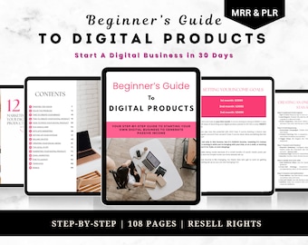 So erstellen und verkaufen Sie digitale Produkte | Anfängerleitfaden für digitale Produkte | Ratgeber für Digitales Marketing | MRR | PLR | Rechte weiterverkaufen