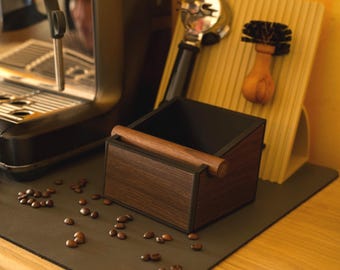 Scatola per fondi di caffè espresso – noce