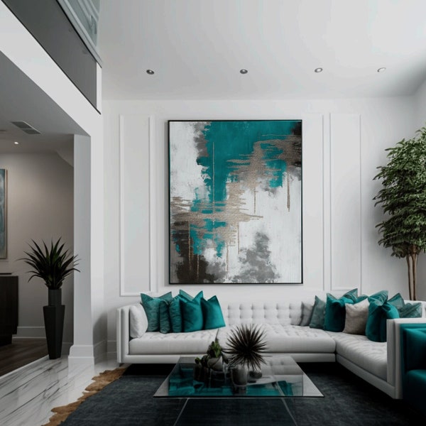Teal Wall Art - Etsy
