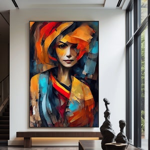 Abstract Woman Art Print: Modern Home Decor (Digital Download)
