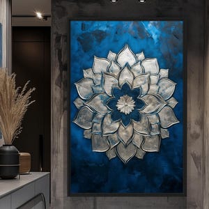 Sacred Geometry Mandala Art: Zen Decor, Yoga Studio Print (Digital Download)