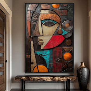 Aztec & Mayan Mask Printable Wall Art – Mexican Folk Art Print | Cultural Digital Download Decor