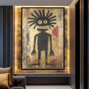 Basquiat Style Art Digital Print, Basquiat Print, Basquiat Poster, Basquiat Art, Contemporary Art, Abstract Wall Art, Wall Art, Graffiti Art
