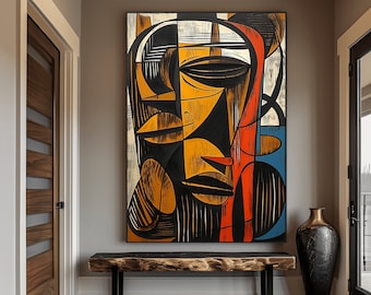 Abstract African Art Framed Poster: Ethnic Home Decor