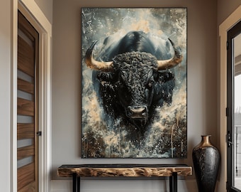 Bull in A China Shop - Bull Art Print - Etsy