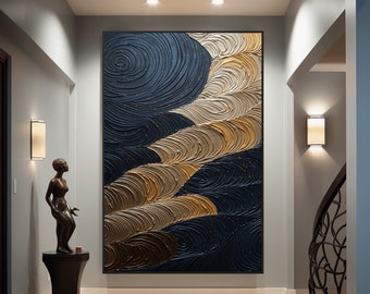 Black and Gold Abstract Art Print: Luxury Home Decor (Digital Download)