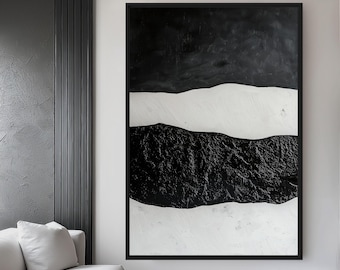 Black and White Wabi Sabi Wall Art Print (Digital Download)