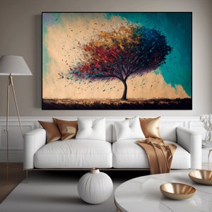 Abstract Tree Digital Prints, Abstract Tree Painting, Abstract Tree Wall Art, Abstract Tree Print, Abstract Tree Art, Abstract Tree Poster