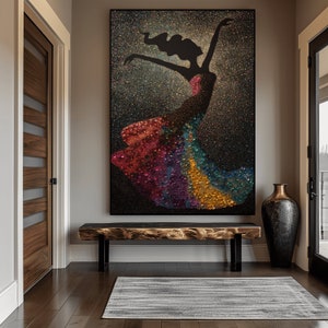 Abstract Woman Art Framed Poster: Colorful Fashion Print