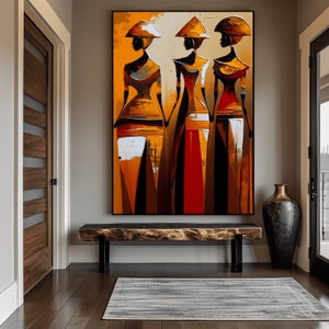 African Abstract Wall Art Digital Print, African Wall Art, African Painting, Abstract African Art, African Art, Printable Art, Wall Decor