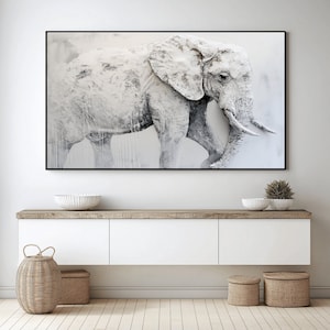 Elephant Abstract Art Digital Print, Elephant, Elephant Art, Elephant Wall Art, Abstract Elephant, Elephant Print, Elephant Poster, Wall Art