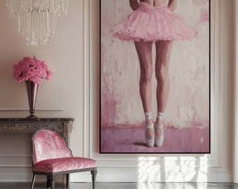 Framed Ballerina Canvas Art: Pointe Shoes, Ballet Wall Decor
