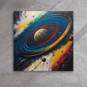 Space Abstract Wall Art Canvas, Space Art, Space Poster, Space Print ...