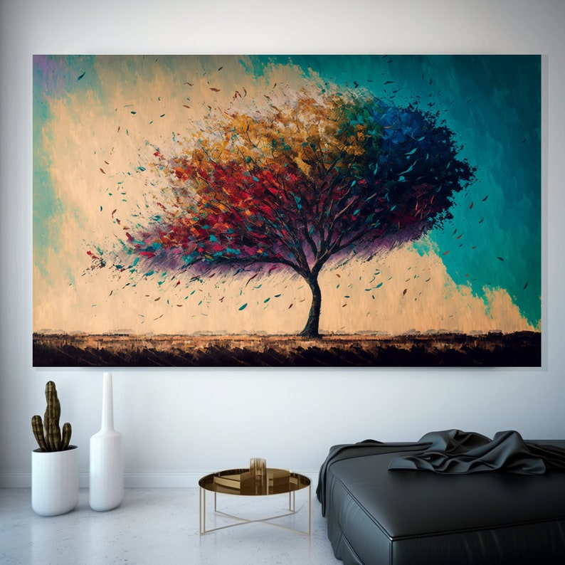 Abstract Tree Digital Prints Abstract Tree Painting Abstract Etsy.de