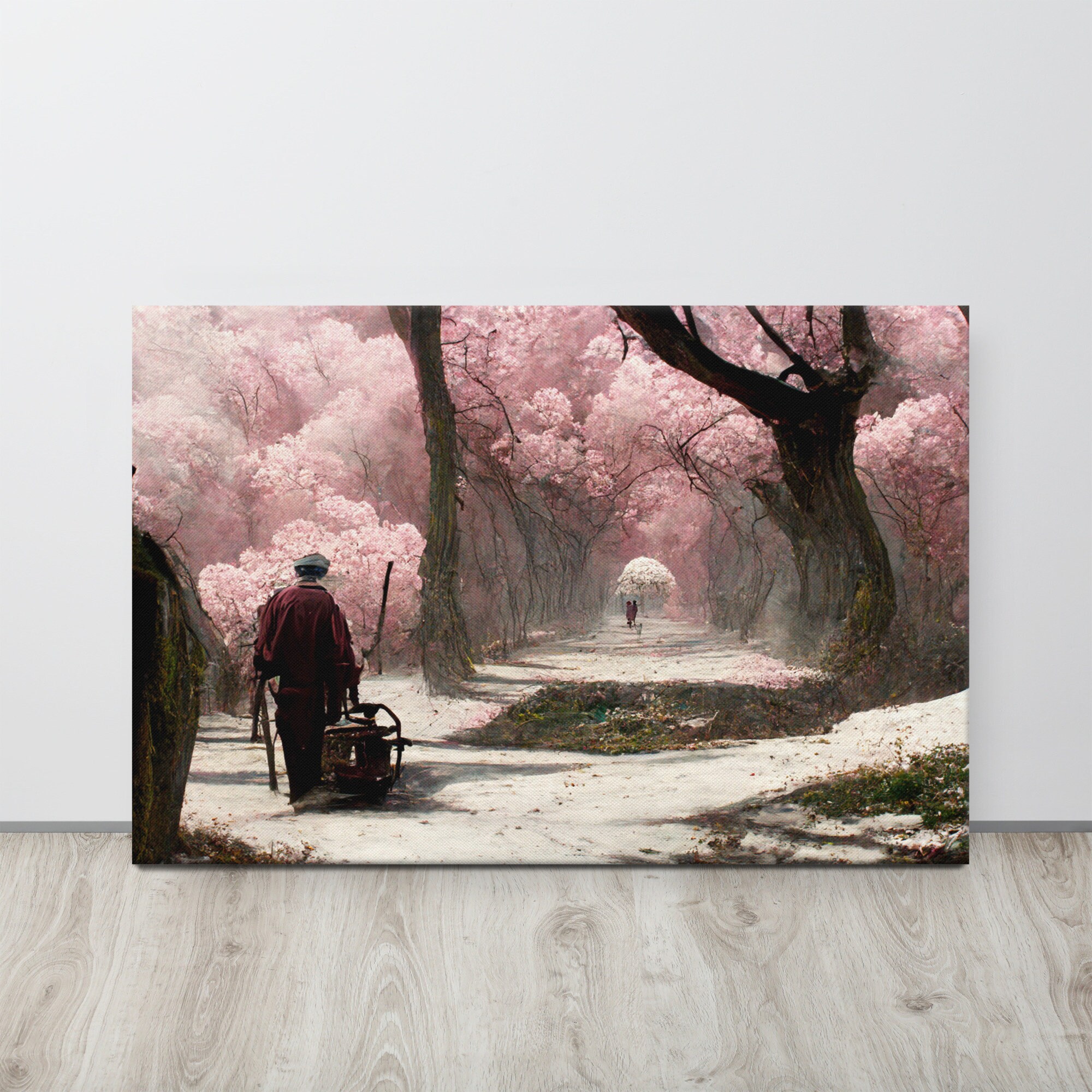Cherry Blossom Wall Art Canvas, Cherry Blossom Art, Cherry Blossom Tree ...