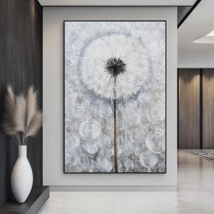 Dandelion Abstract Art Digital Print,  Dandelion Wall Art, Dandelion Art, Dandelion Print, Floral Wall Art, Nature Inspired, Modern Wall Art