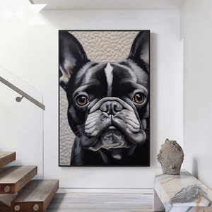 French Bulldog Portrait Print: Modern Dog Wall Art (Digital Download)