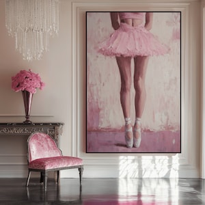 Ballet Art Digital Print,  Pointe Shoes, Ballerina Wall Art, Ballerina Art, Ballerina Painting, Ballet Wall Art, Dance Artwork, Ballet Print