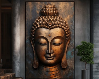 Framed Buddha Poster: Zen Asian Wall Art