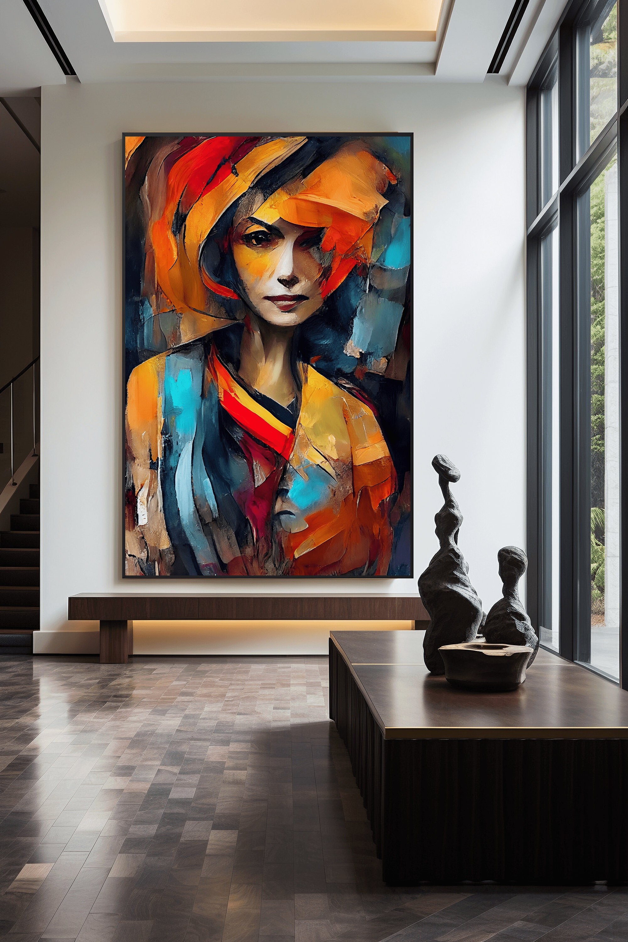 Abstract Woman Art Print: Modern Home Decor (digital Download) - Etsy