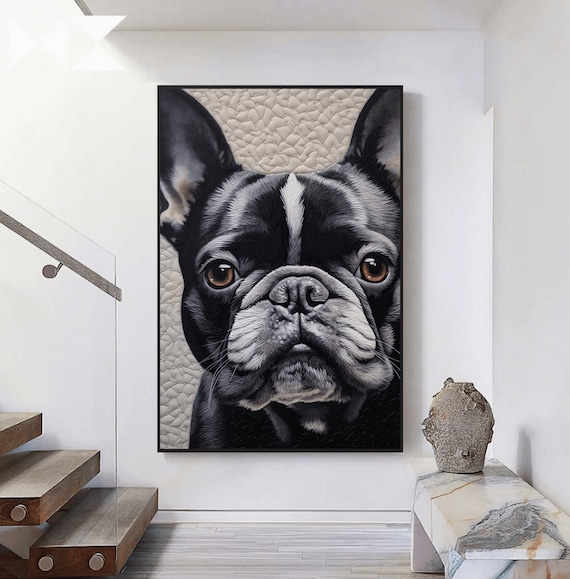 French bulldog wall art sales