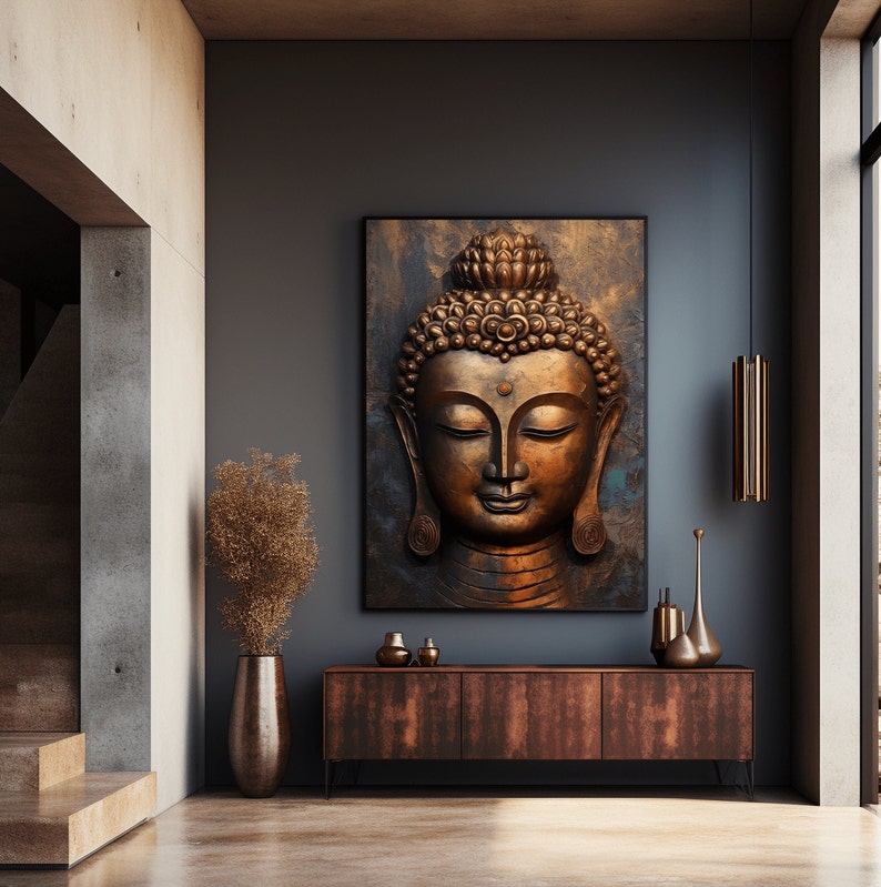 Framed Buddha Poster: Zen Asian Wall Art - Etsy