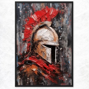 Spartan Abstract Framed Poster,