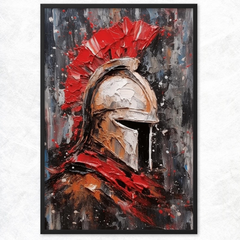 Spartan Abstract Framed Poster,