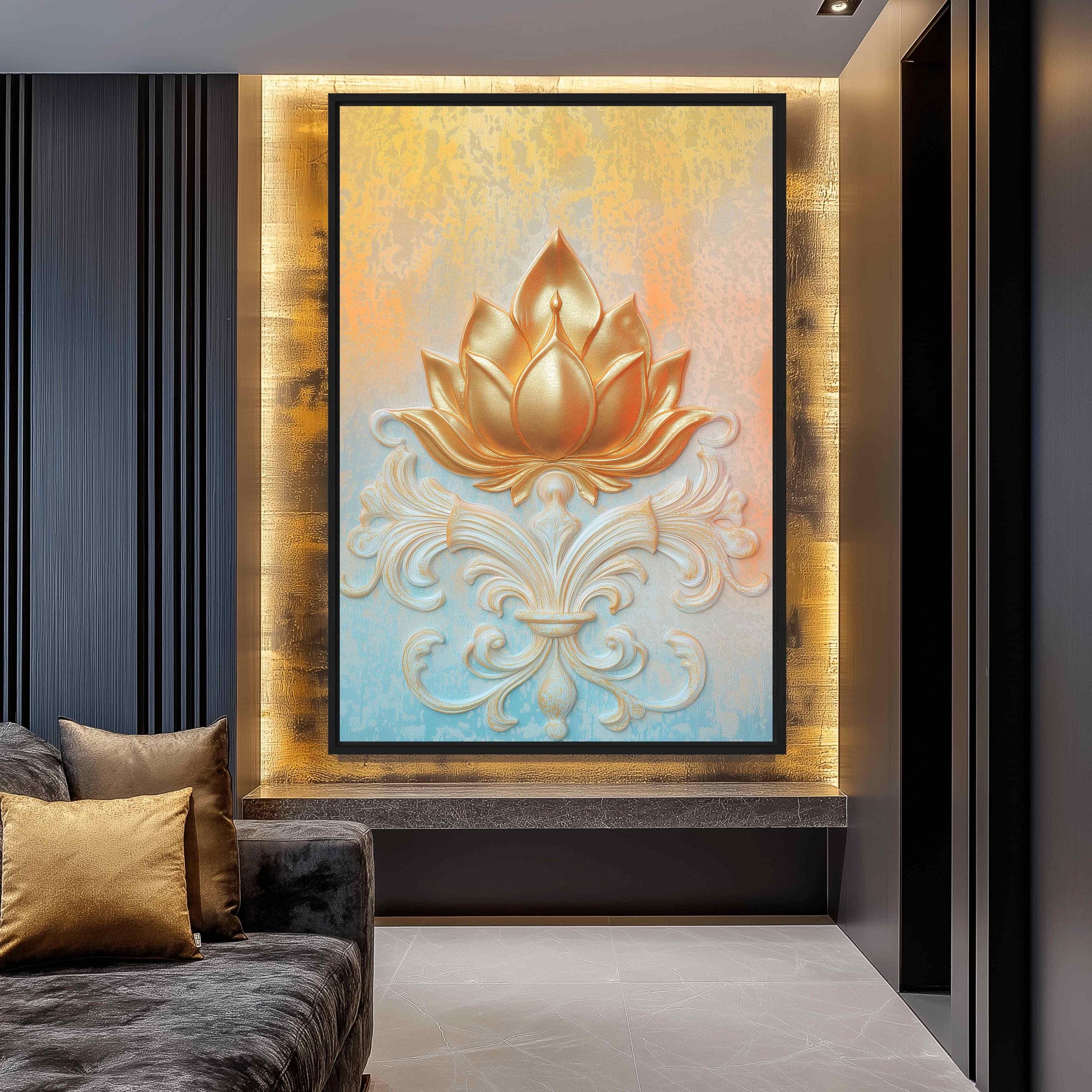Lotus Flower Art Print: Abstract Floral Zen Decor (digital Download) - Etsy