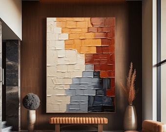 Earth Tone Abstract Art Print: Rustic Minimalist Wall Decor (Digital Download)