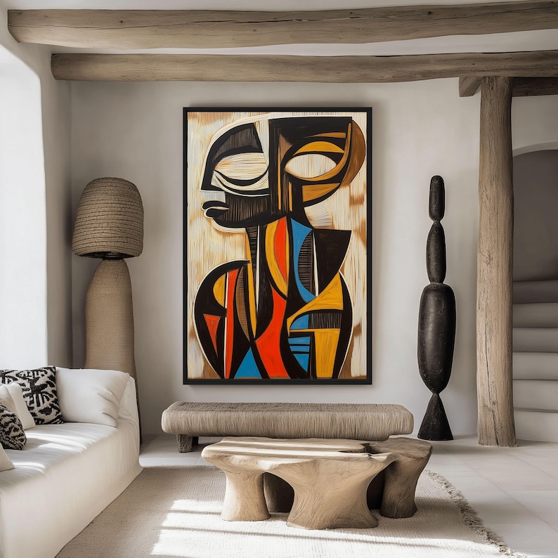 African Abstract Digital Download – Afrocentric Ethnic Printable Wall ...