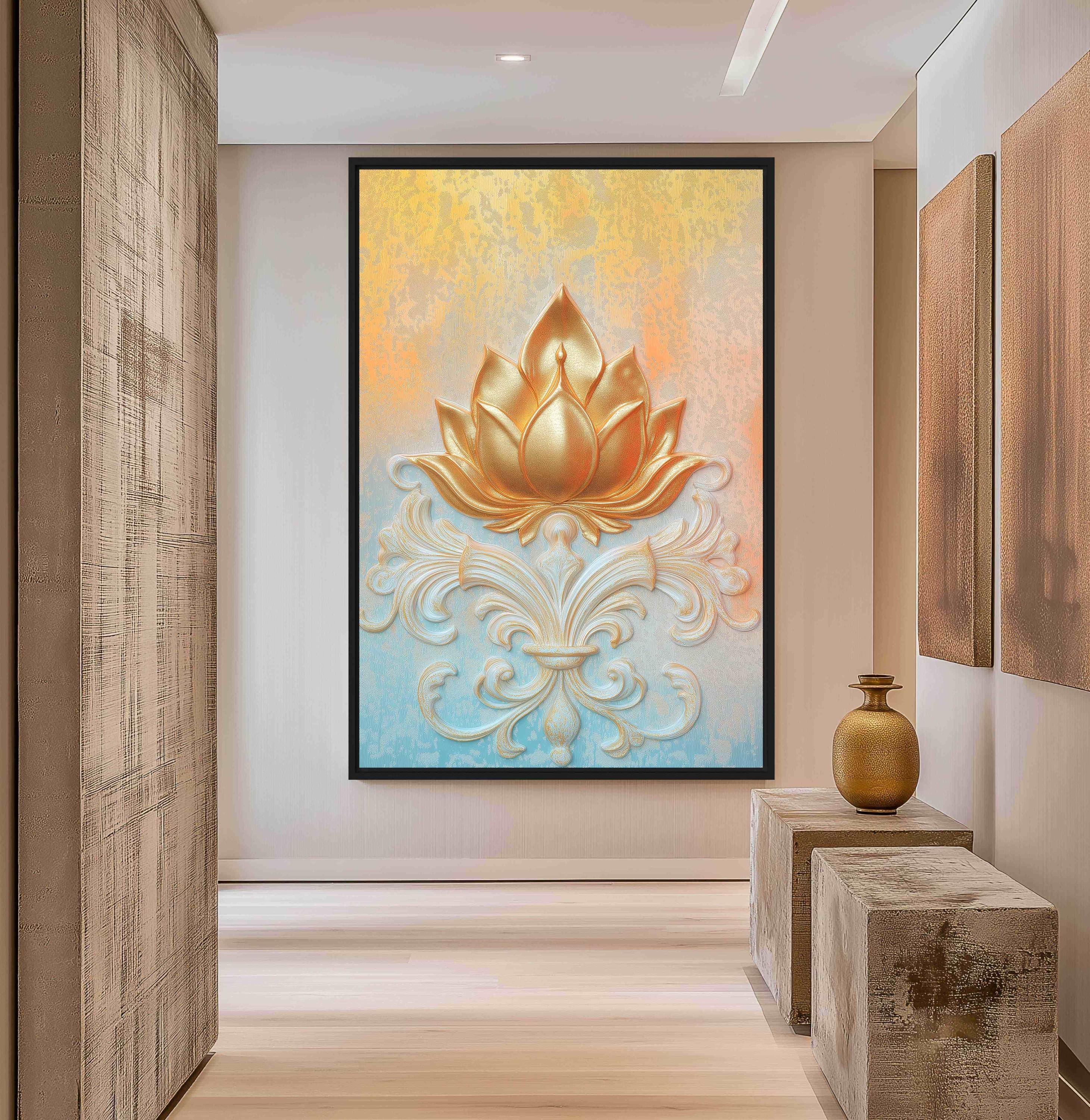 Lotus Flower Art Print: Abstract Floral Zen Decor (digital Download) - Etsy