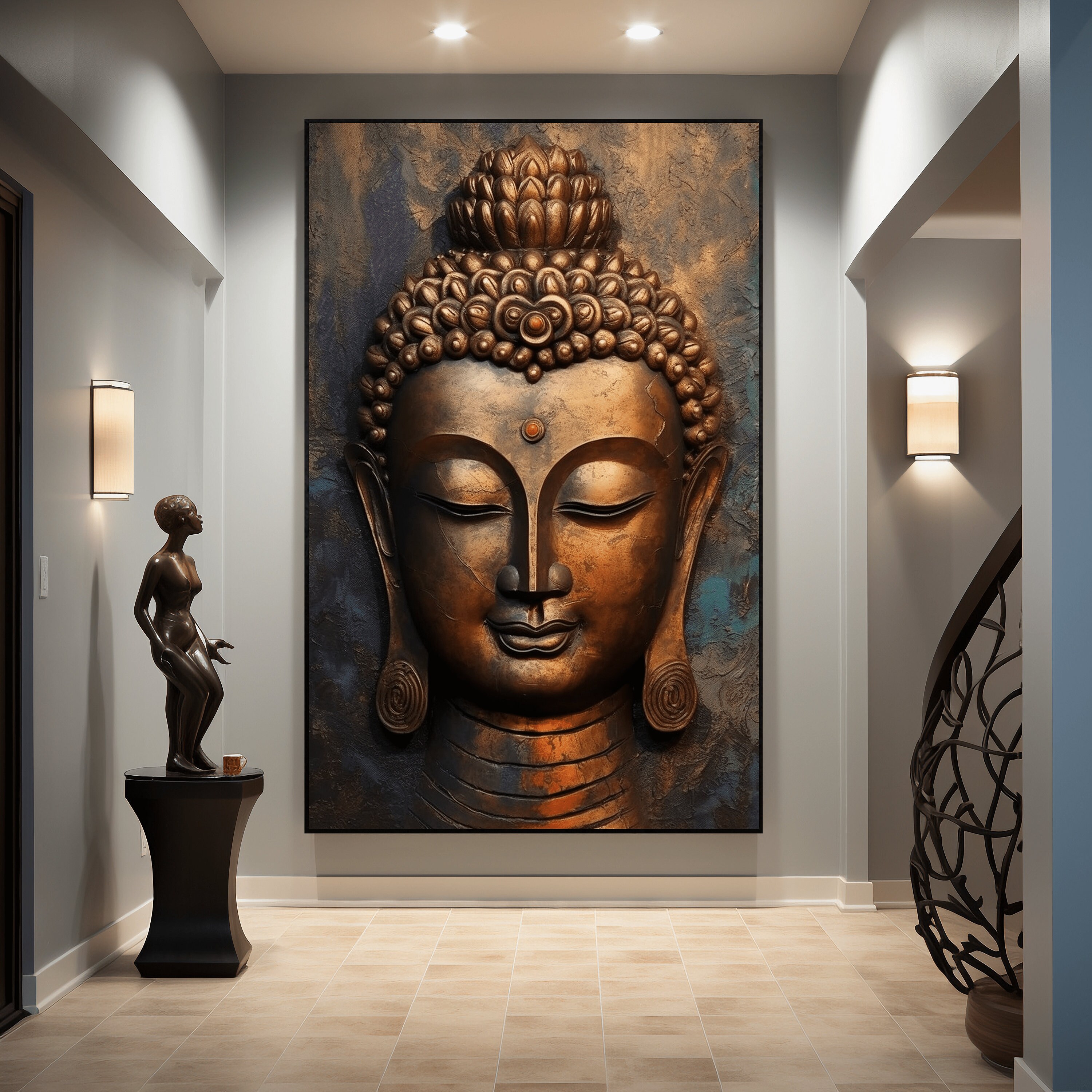 Buddha Wall Art Framed Poster Buddha Wall Art Buddha Etsy