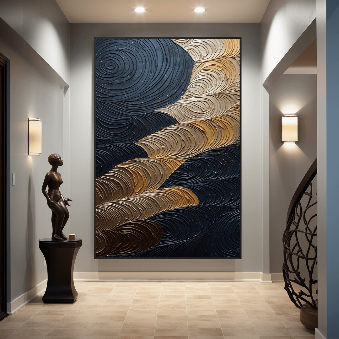 Black Gold Abstract Art Digital Print, Black and Gold, Gold, Black ...
