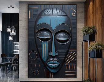 Tribal Mask Framed Poster: African Wall Art