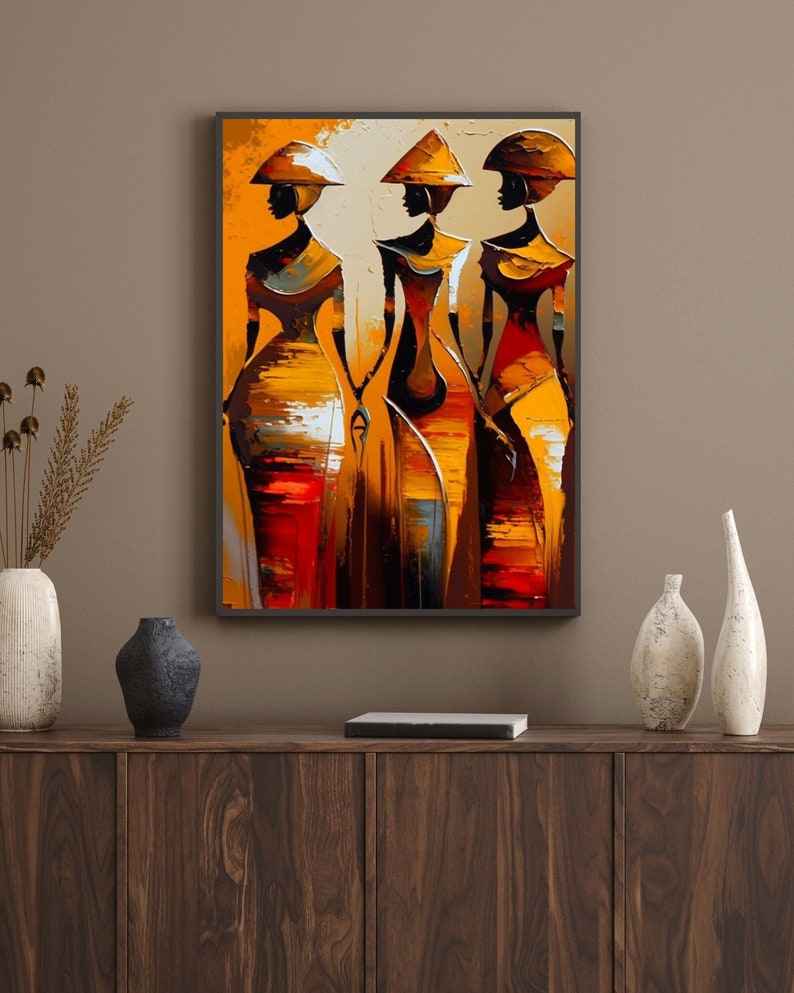 African Abstract Art Framed Poster African Wall Art African Etsy